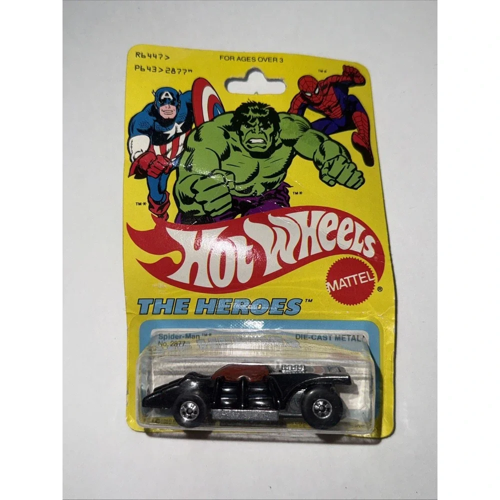 Hot Wheels Carded 1980 Spider-Man Car The Heroes New Unopened‎ Yellow Card 2877